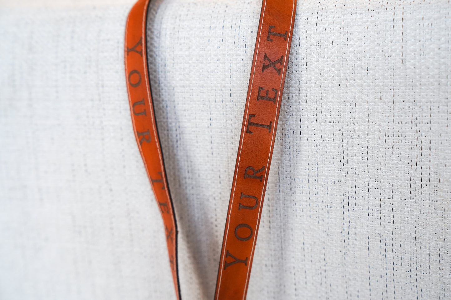 Custom Leather Lanyard
