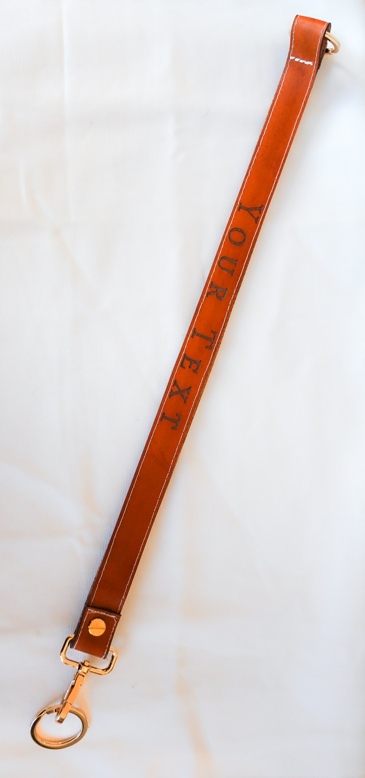Custom Leather Lanyard